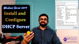 Install and Configure DHCP server  Windows Server 2019 DHCP Server Setup  Hindi Tutorial [upl. by Annaoy190]