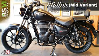 New Royal Enfield Meteor 350 Stellar Black BS6  On Road Price  Mileage  Features  Specs [upl. by Eened]