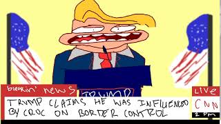 Donald Trump Blames Croc oney plays animated [upl. by Lativa758]