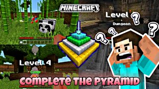 Minecraft  Complete The Pyramid 😱  Minecraft Puzzle 🧩  minecraft challenge [upl. by Drofdeb]