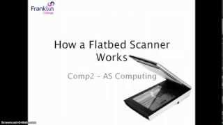 How does a flatbed scanner work AQA Computing Comp2 [upl. by Encratia]