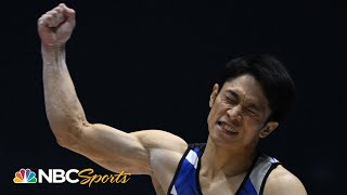 Tanigawas clutch high bar performance seals bronze medal at Worlds  NBC Sports [upl. by Bohlen]