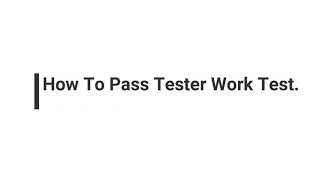 How To PASS Testerwork Test QuestionsMake MONEY By TESTING Website And ApplicationGAT Answers [upl. by Wendeline]