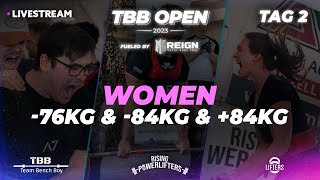 TBB OPEN 2023  Women 76kg amp 84kg amp 84kg [upl. by Yenahpets]