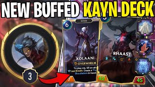 The NEW Buffed Kayn is Actually INSANE  Legends of Runeterra [upl. by Cilegna]