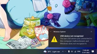 FIX  Usb device not recognized the last usb device you connected malfunctioned in windows 10 [upl. by Madelon881]