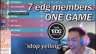 EDG ZmjjKK vs ALL of EDG is Pure CHAOS [upl. by Tatia217]