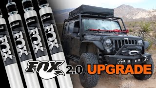 Fox 20 Shock Install on Jeep 2014 JK [upl. by Cyma]