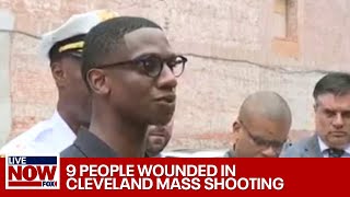 Cleveland mass shooting 9 people injured  LiveNOW from FOX [upl. by Ardnaed]