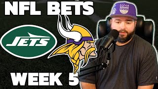 Jets vs Vikings Week 5 Bets  NFL Thursday Picks With Kyle Kirms [upl. by Ecyarg]