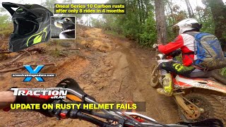 Rusty helmet fails update Oneal 10 Series Carbon rusted in only 5 months︱Cross Training Enduro [upl. by Ycrep824]