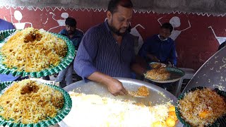 Cheapest Roadside Unlimited Biryanis amp Non Veg Meals  Hyderabad Roadside meals  Street Dine [upl. by Yerdna]