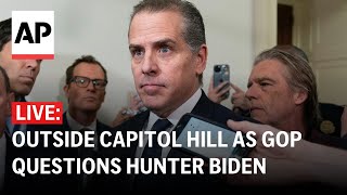 LIVE Outside Capitol Hill as GOP questions Hunter Biden in impeachment inquiry [upl. by Akemhs]