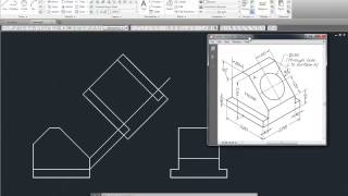 AutoCAD Auxiliary views [upl. by Ynnej]