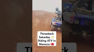 Riding ATV in Marrakesh Morocco 🇲🇦 morocco atv desert travel africanews [upl. by Serrell568]