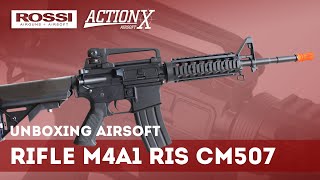 Airsoft Rifle M4A1 RIS CM507  Unboxing [upl. by Akyeluz21]