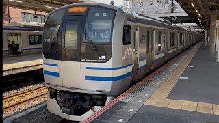 Y140＋Y37編成警笛を鳴らし幕張車両センターへ回送回0912Me217系 横須賀線 [upl. by Gittle]