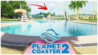 WASSERPARK neben der ACHTERBAHN Ich Bin Immer noch Schlecht  Planet Coaster 2 [upl. by Reinwald138]