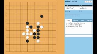 Online World Cup in oneminute gomoku A nice win by a young Czech player [upl. by Jereld446]