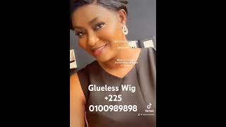 COUPE GARÇONNE SANS COLLE  GLUELESS WIG ABIDJAN wiginstall wigmaker [upl. by Runkel716]