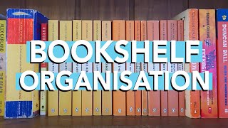 BOOKSHELF REORGANISATION 2020 📚 marie kondoing my books with colour [upl. by Yoshiko764]