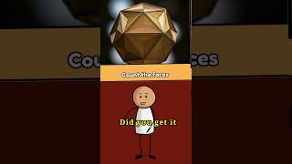 How many faces does a Dodecahedron have  short viralvideo youtubeshorts shortvideo [upl. by Roseann350]