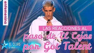 Las reacciones al paso de El Cejas por Got Talent [upl. by Aizek]