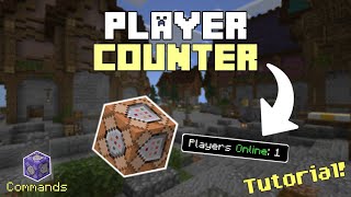 Player Counter Minecraft Bedrock [upl. by Yuma]