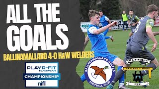 ALL THE GOALS Ballinamallard 40 HampW Welders January 20th 2024 [upl. by Zolner173]