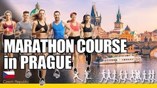 Marathon course at Prague Marathon [upl. by Judus256]