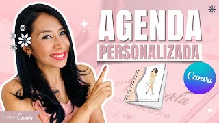 CÓMO CREAR UNA AGENDA PERSONALIZADA CON CANVA ⭐2020 [upl. by Violeta818]