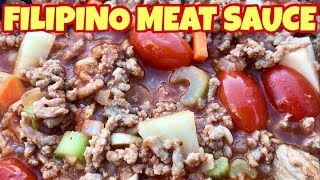 Filipino Style Meat Sauce  Panlasang Pinoy Spaghetti Sauce [upl. by Sadler]