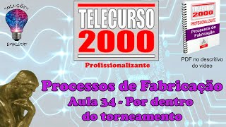 Telecurso 2000  Processos de Fabricação  34 Por dentro do torneamento [upl. by Rochester]