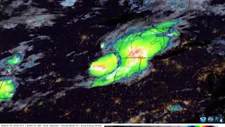 Satellite Loop of the July 1516 2024 Derecho [upl. by Annerb]