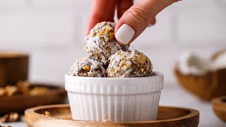 Keto No Bake Protein Balls Dairy Free Energy Ball Recipe [upl. by Amathiste]