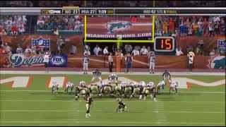 Saints vs Dolphins 2009 2nd Half WK 7 [upl. by Hanley]