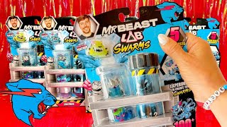 NEW MrBeast Lab Swarms Micro Beast Toys  Unboxing 5 Lab Packs [upl. by Oirom]