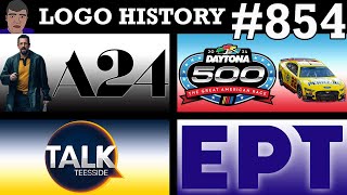 LOGO HISTORY 854  A24 Daytona 500 TalkTeesside amp Hellenic Broadcasting Corporation [upl. by Aohk]