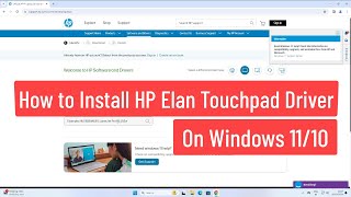 How to Install HP Elan Touchpad Driver On Windows 1110 [upl. by Adelice763]