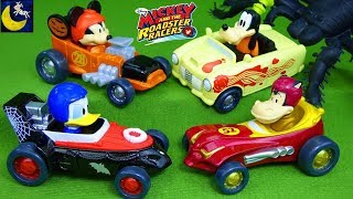 Mickeys Halloween Spookster on Haunted Mustard Run Mickey and the Roadster Racers Diecast Car Toys [upl. by Norej]