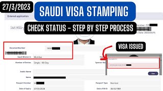 Saudi visa stamping status Check online Why amp who delay Simple and easy step by step process [upl. by Aritak856]