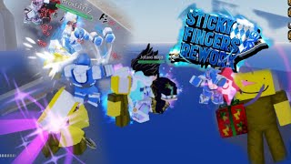 YBA Getting SF killing all bosses with SF and opening presents in the new Sticky Fingers update [upl. by Sigfrid]