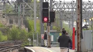 Black Fives nos 44871 and 45407 on The Great Britain XVI Arrivals Crewe from Cheltenham Spa [upl. by Wolfy46]