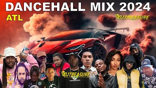 LATEST DANCEHALL MIX 2024  ATL  VYBZ KARTEL CHRONIC LAW KRAFF  DJ TREASURE [upl. by Healion]