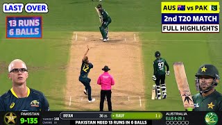 AUS vs PAK 2nd T20 Highlights 2024 Australia vs Pakistan 2nd T20 Highlights of Today Cricket Match [upl. by Eynttirb789]