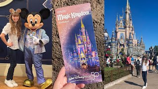 Disney World Day 2 Vlog  Magic Kingdom 50th Anniversary Animal Kingdom and Hollywood Studios [upl. by Sarchet]