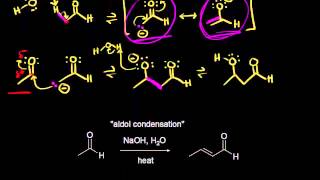 Aldol condensation  Alpha Carbon Chemistry  Organic chemistry  Khan Academy [upl. by Myrtia]