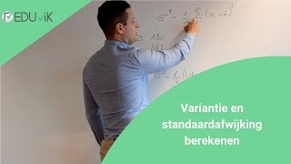 Variantie en standaardafwijking voorbeeld σ en σ2  Eduvik [upl. by Amsirp]