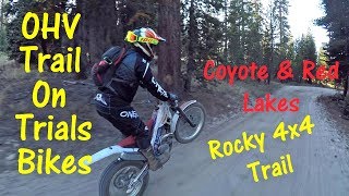 Coyote and Red Lake OHV Trail On Adventure Trials Bikes  Near Shaver Lake [upl. by Antoinette]