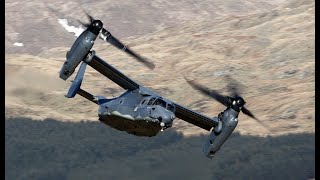 USAF V22 OSPREY AMAZING MORPHING FROM HELICOPTER TO PLANE  4K [upl. by Sellma]